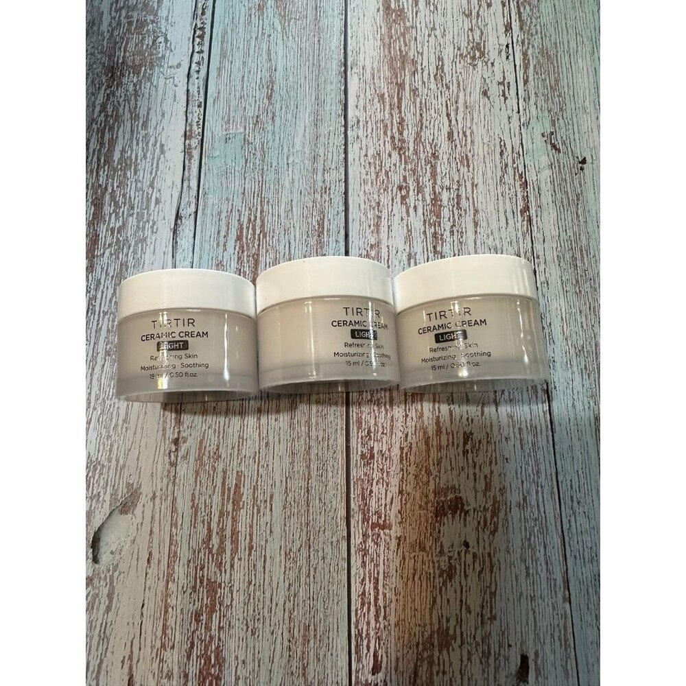 Tirtir Ceramic Cream Light - set of 3 0.5 ozs bottles - all new‎